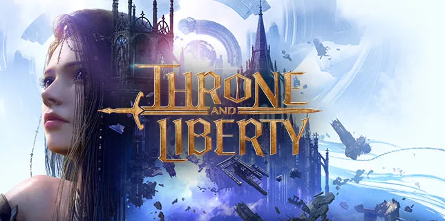 Throne and Liberty character portrait with a fantasy castle backdrop