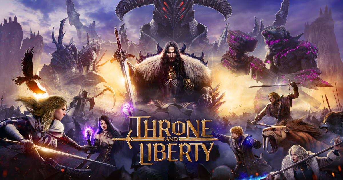 Throne and Liberty launch key art with the game’s heroes